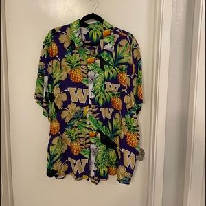 University of Washington Hawaiian Shirt XL